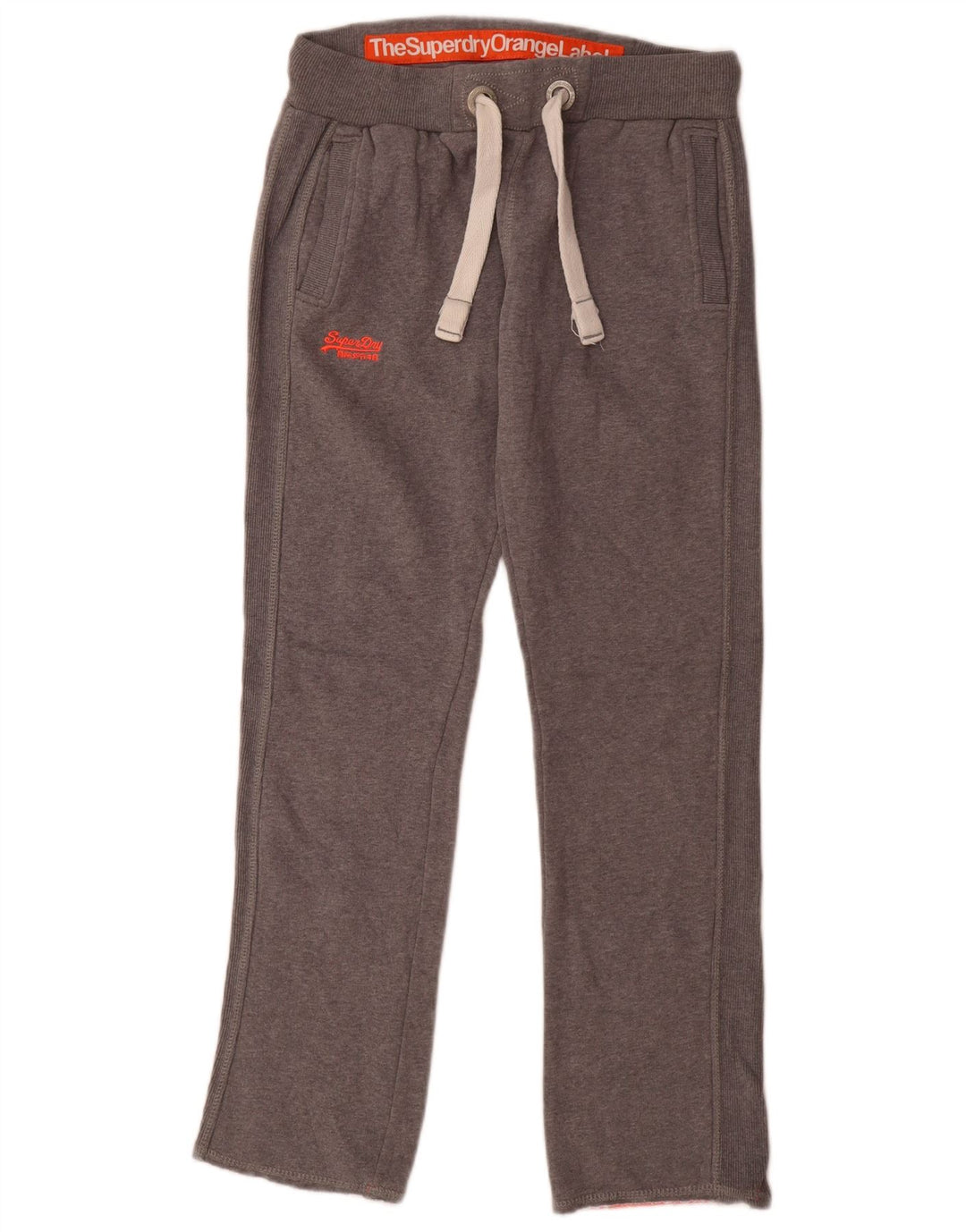 Superdry Womens Tracksuit Trousers UK 10 Small Grey Cotton