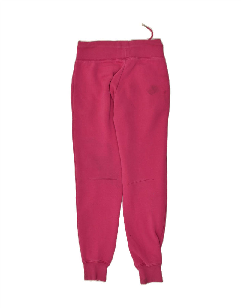 NEW BALANCE Womens Graphic Tracksuit Trousers Joggers UK 4 XS Pink Cotton | Vintage New Balance | Thrift | Second-Hand New Balance | Used Clothing | Messina Hembry 