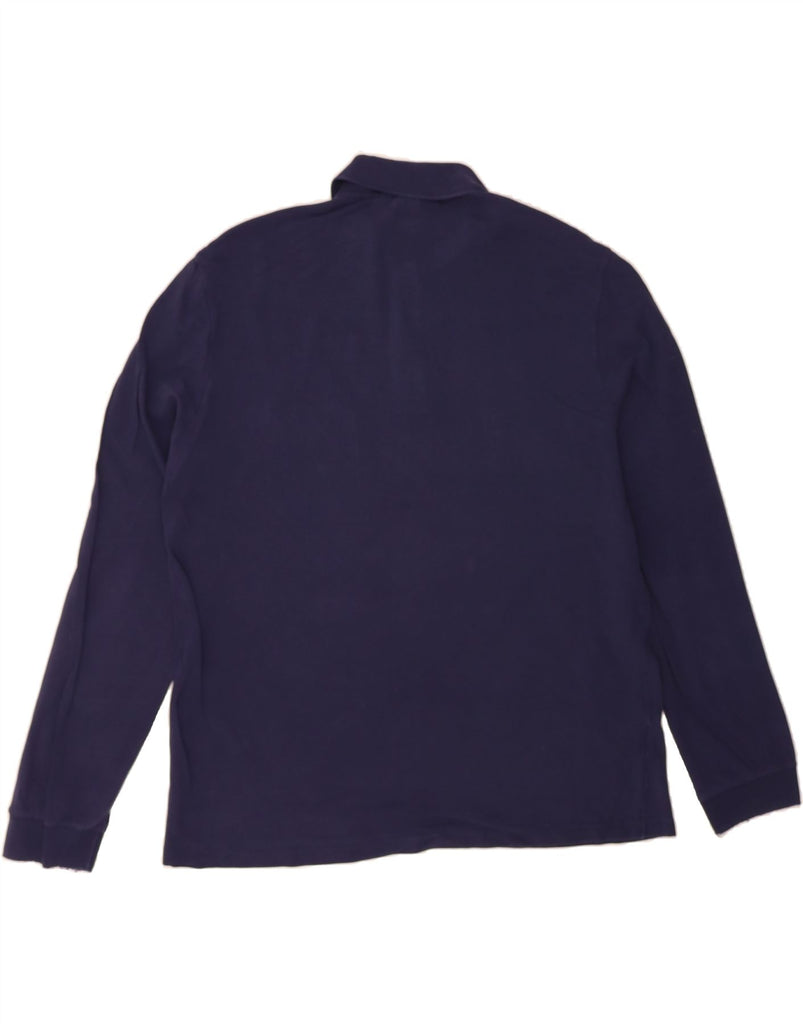LACOSTE Mens Classic Fit Long Sleeve Polo Shirt Size 6 XL Navy Blue Cotton Vintage Lacoste and Second-Hand Lacoste from Messina Hembry 