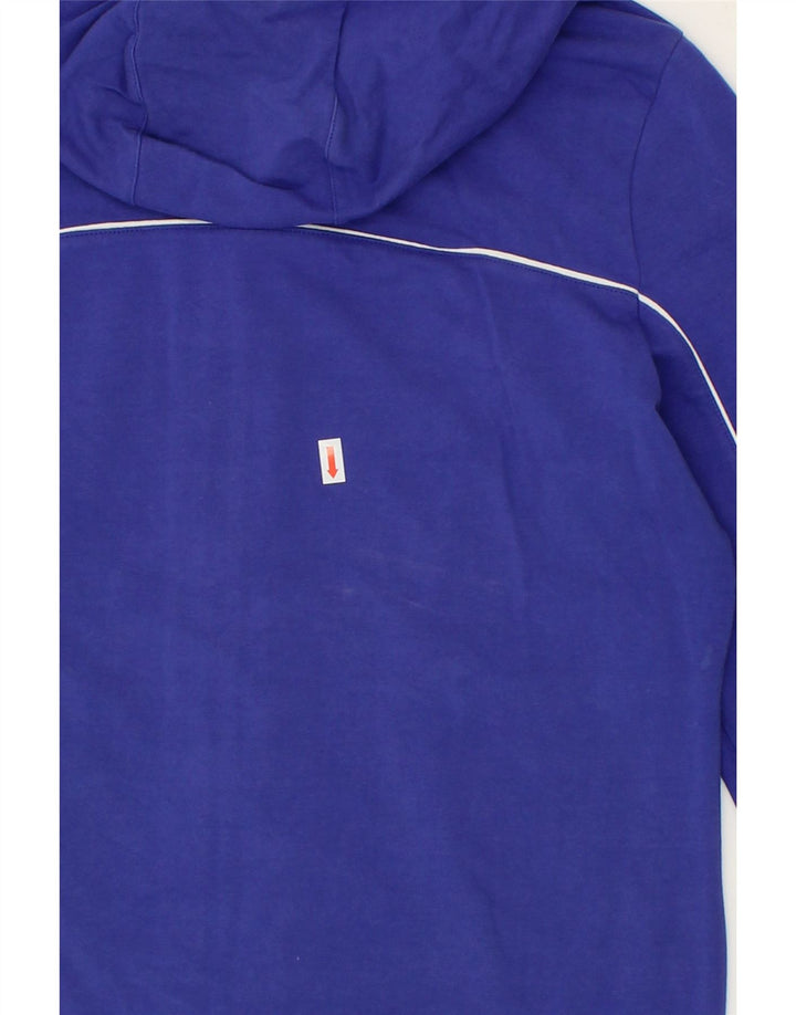 NIKE Womens Zip Hoodie Sweater UK 16/18 Large Blue Cotton Vintage Nike and Second-Hand Nike from Messina Hembry 