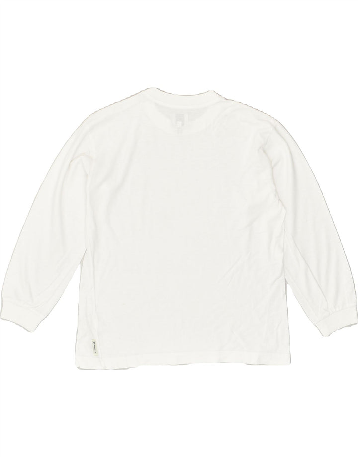 ARMANI Boys Top Long Sleeve 13-14 Years White Cotton | Vintage Armani | Thrift | Second-Hand Armani | Used Clothing | Messina Hembry 