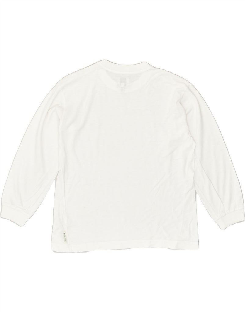 ARMANI Boys Top Long Sleeve 13-14 Years White Cotton | Vintage Armani | Thrift | Second-Hand Armani | Used Clothing | Messina Hembry 