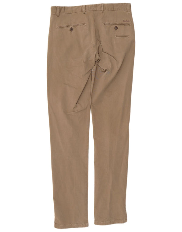 Woolrich Mens Slim Chino Trousers W30 L33  Beige Cotton