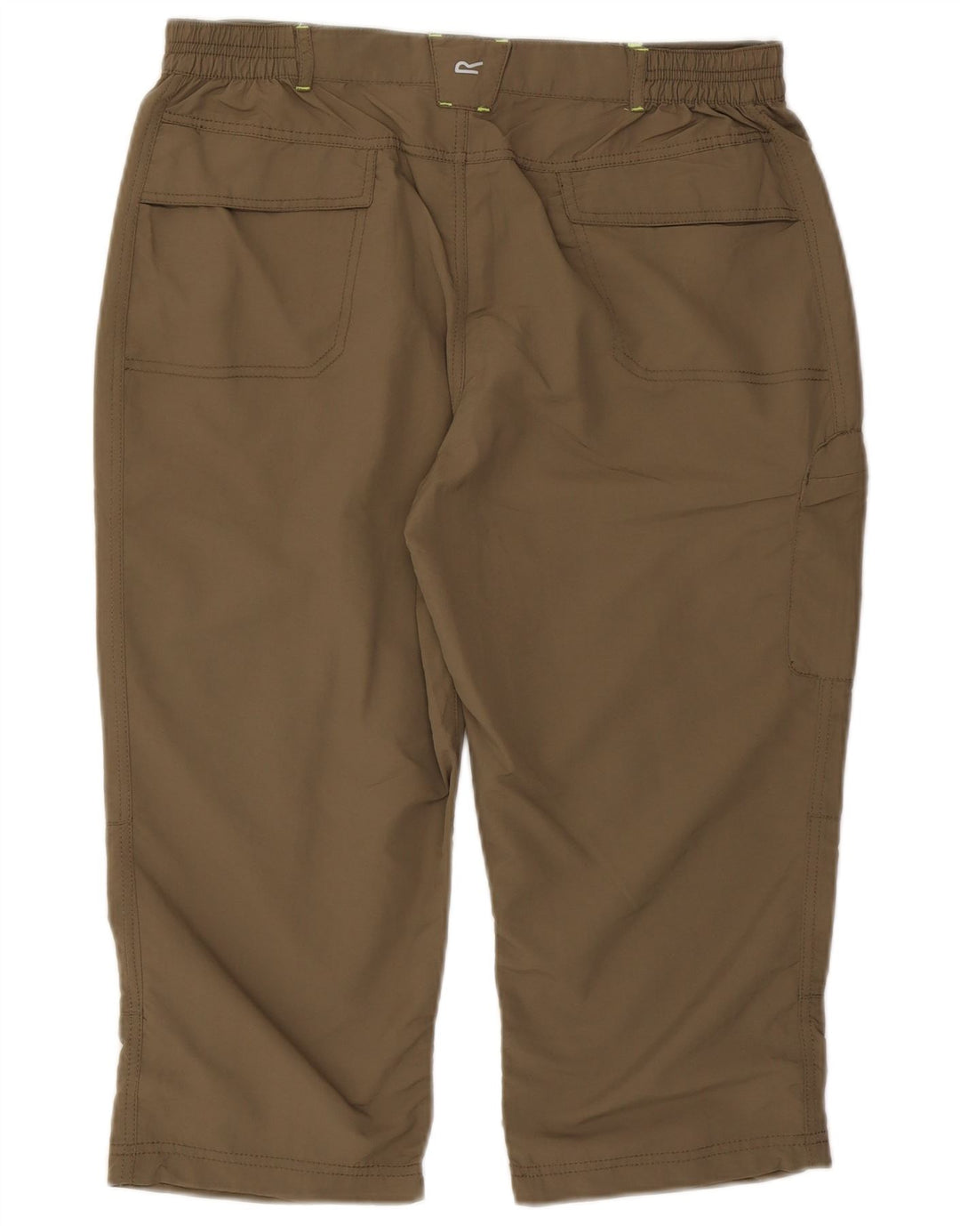 Regatta Womens Capri Trousers UK 14 Large W32 L19 Khaki Polyester