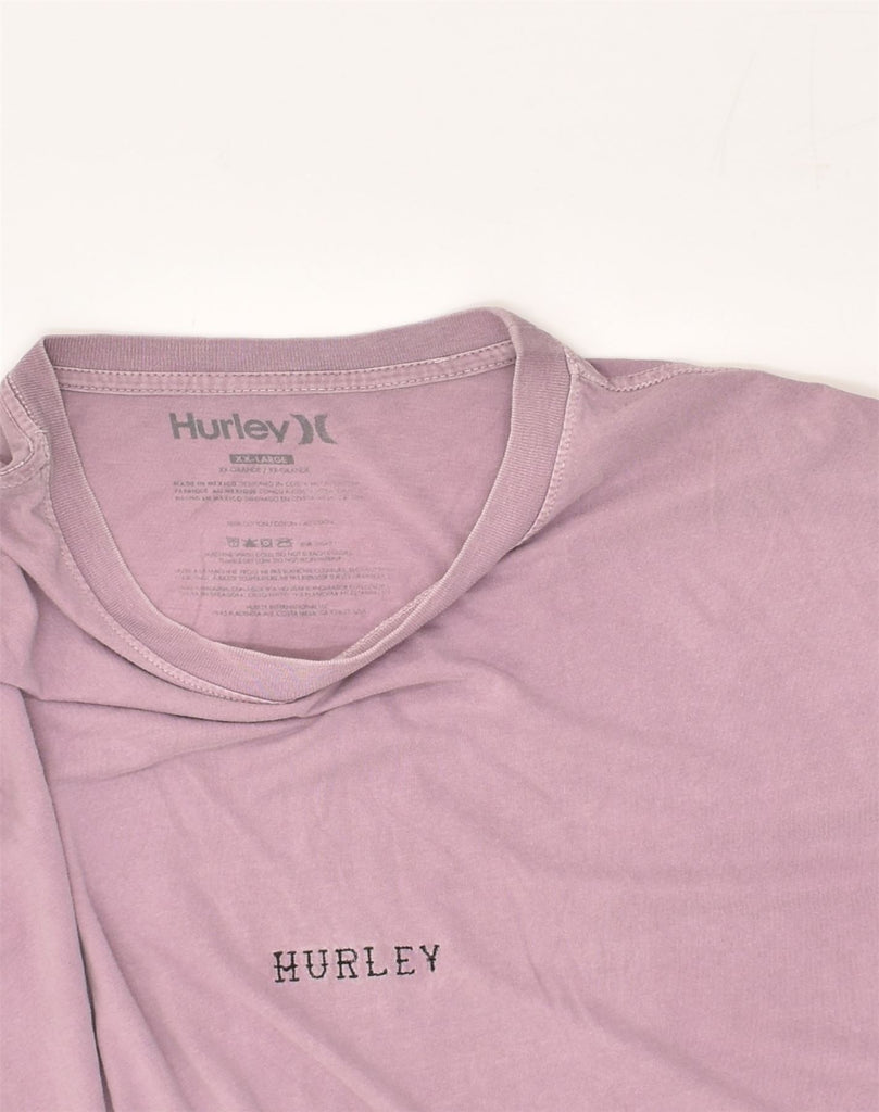 HURLEY Mens T-Shirt Top 2XL Purple Cotton | Vintage Hurley | Thrift | Second-Hand Hurley | Used Clothing | Messina Hembry 