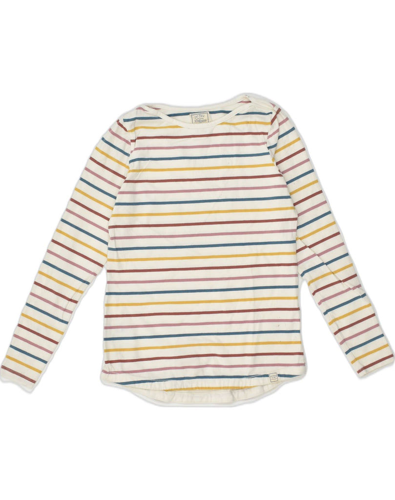 FAT FACE Womens Top Long Sleeve UK 8 Small  Multicoloured Striped Cotton | Vintage Fat Face | Thrift | Second-Hand Fat Face | Used Clothing | Messina Hembry 