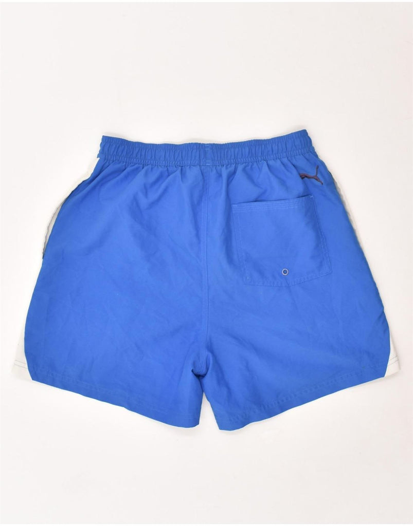 PUMA Boys Graphic Sport Shorts 13-14 Years Blue Polyester | Vintage Puma | Thrift | Second-Hand Puma | Used Clothing | Messina Hembry 