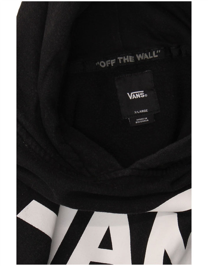 VANS Womens Graphic Hoodie Jumper UK 18 XL Black
