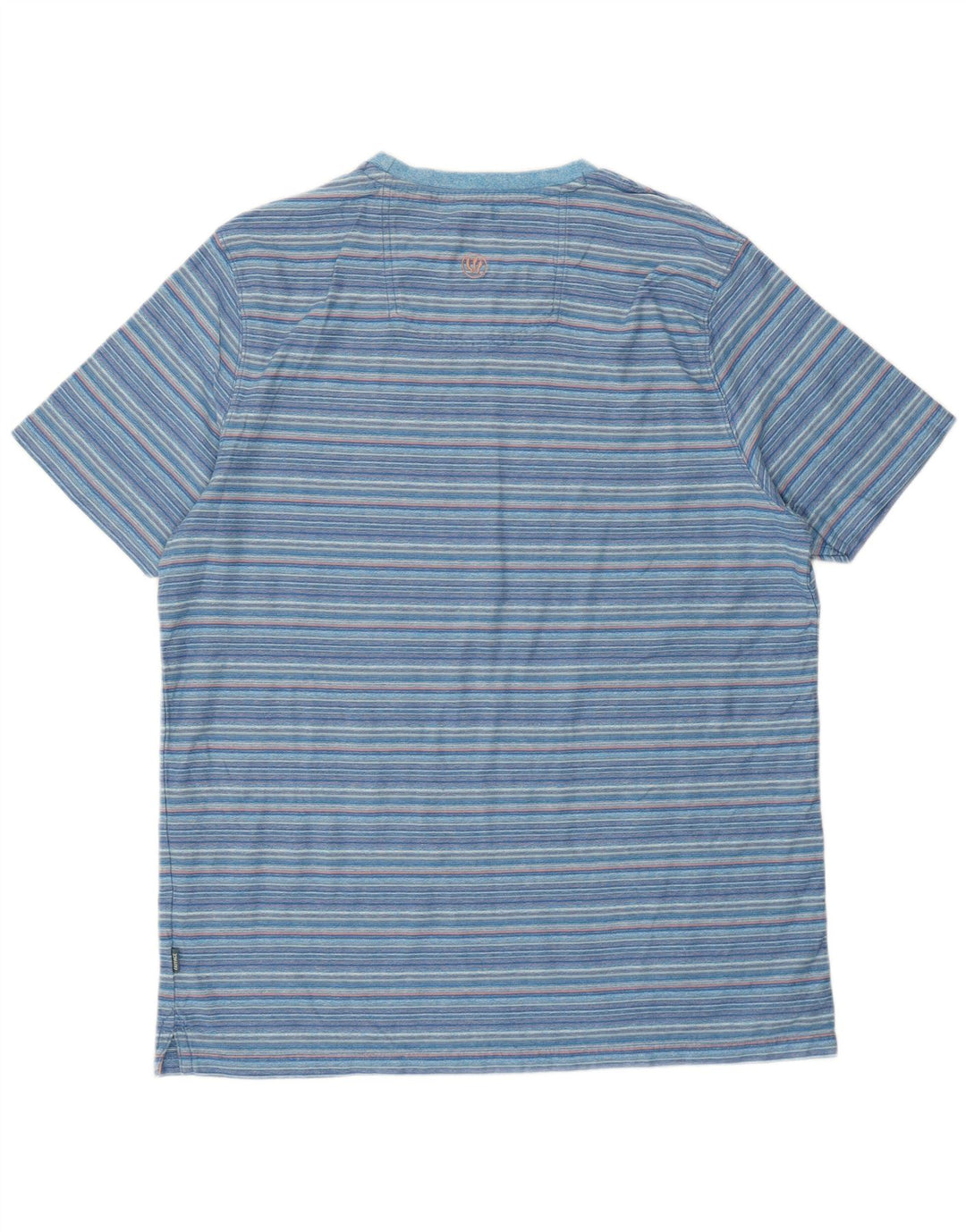Fat Face Mens T-Shirt Top XL Blue Striped Cotton