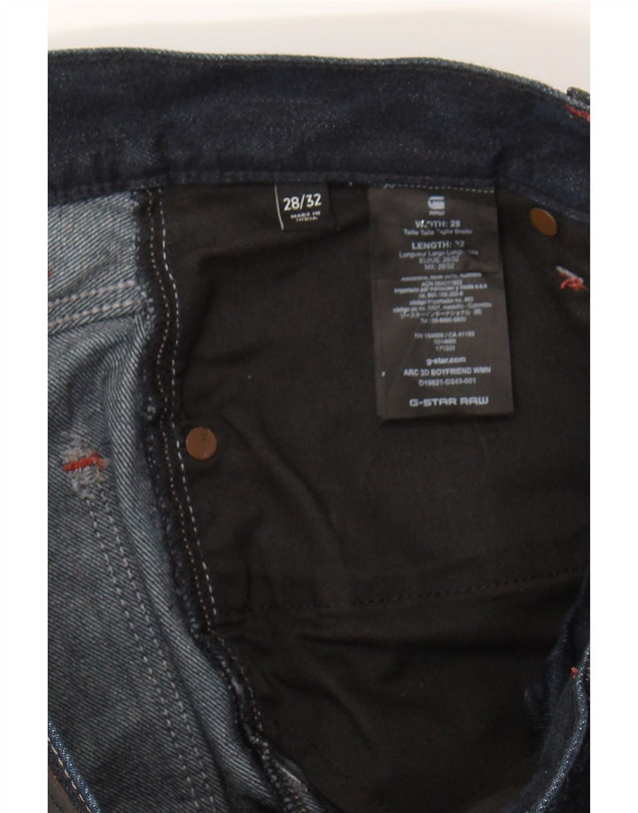 G-STAR Womens Slim Jeans W28 L27 Navy Blue Cotton Vintage G-Star and Second-Hand G-Star from Messina Hembry 