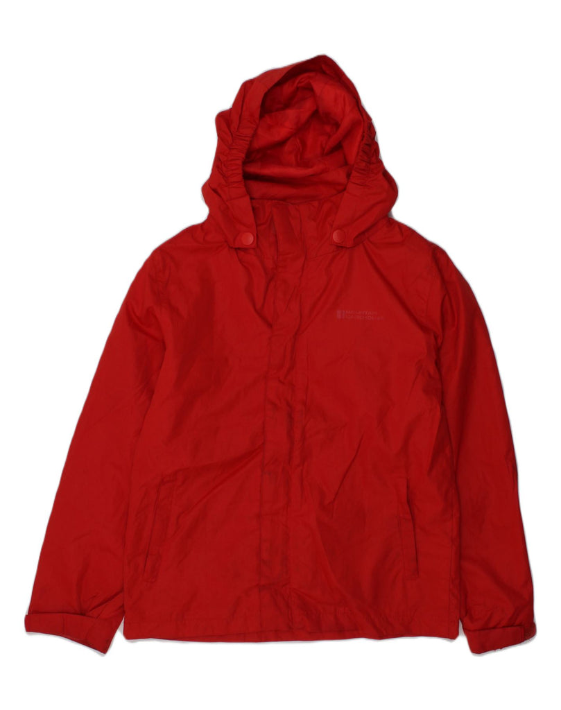 MOUNTAIN WAREHOUSE Boys Hooded Rain Jacket 7-8 Years Red Polyester | Vintage Mountain Warehouse | Thrift | Second-Hand Mountain Warehouse | Used Clothing | Messina Hembry 