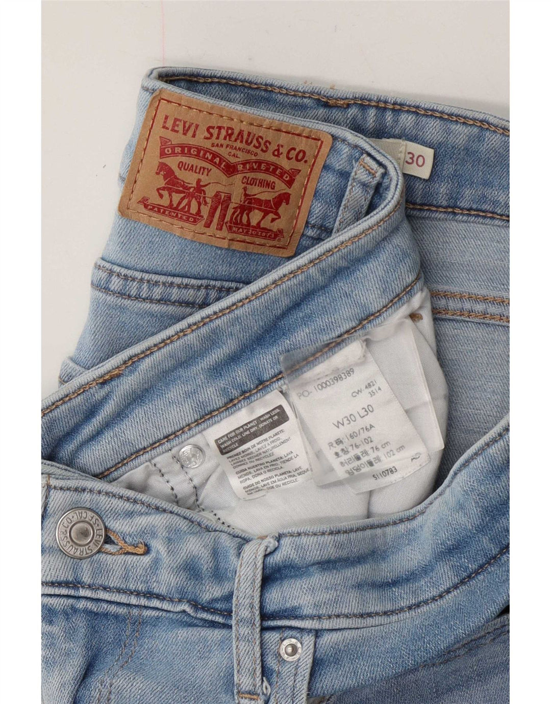 Levi's Womens 725 High Rise Bootcut Jeans W30 L26 Blue