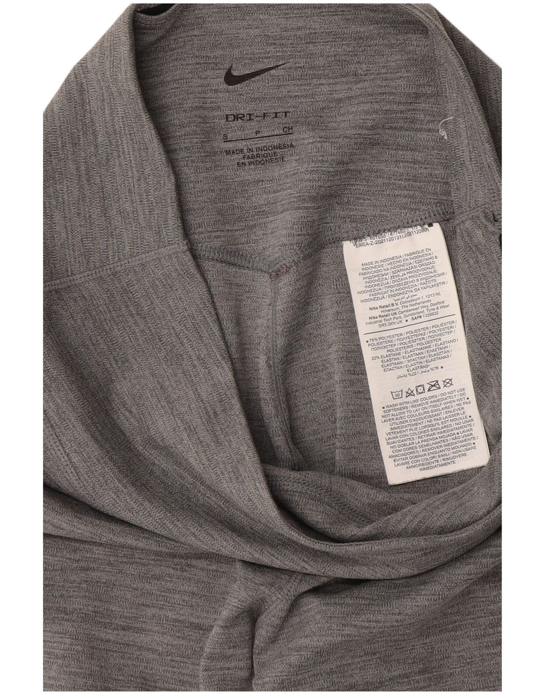 Nike Womens Dri Fit Leggings UK 8 Small  Grey Flecked Polyester