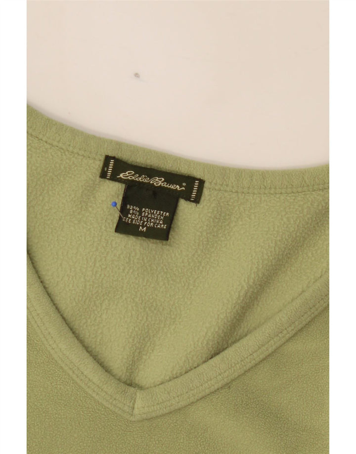 EDDIE BAUER Womens Fleece Jumper UK 14 Medium Green Polyester Vintage Eddie Bauer and Second-Hand Eddie Bauer from Messina Hembry 