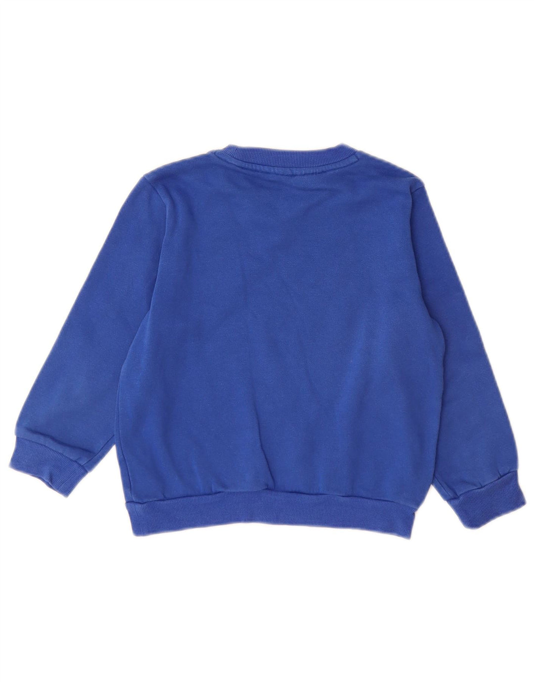 Adidas Boys Sweatshirt Jumper 6-7 Years Blue Cotton