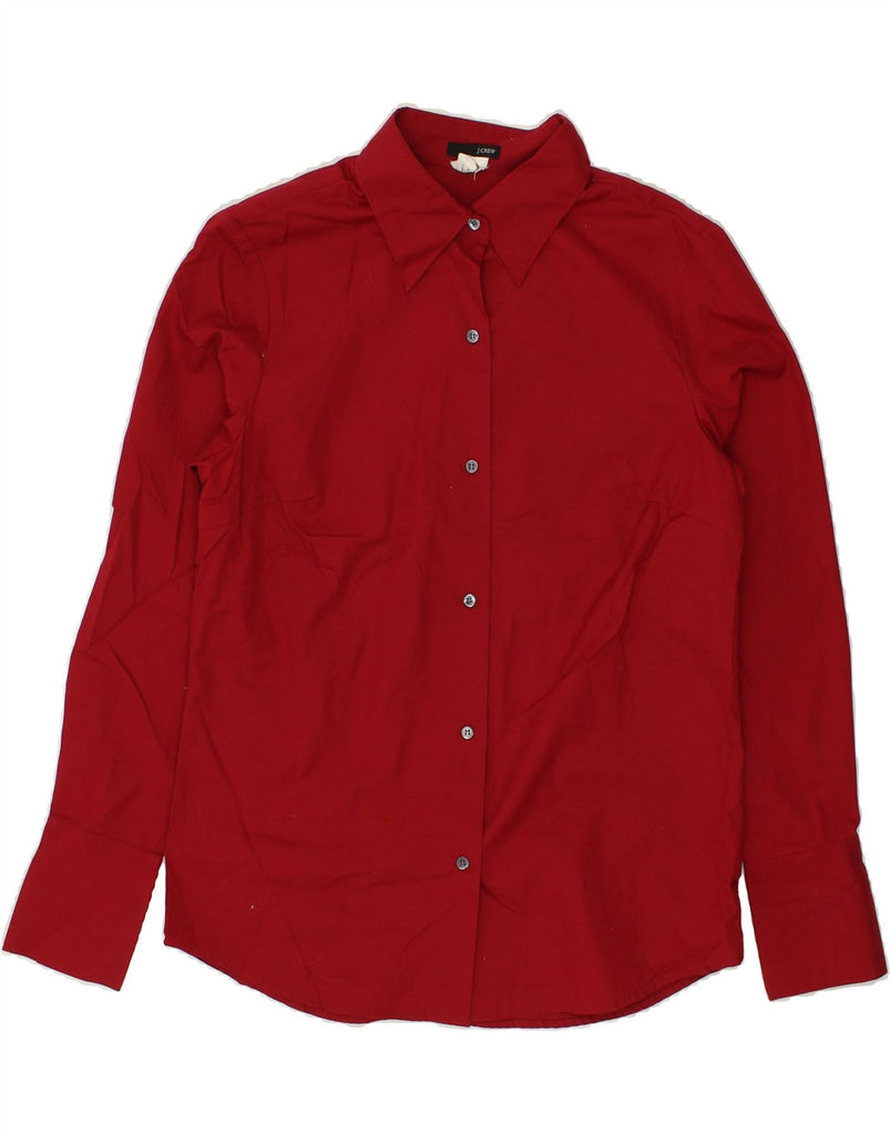 J. CREW Womens Shirt UK 12 Medium Red Cotton | Vintage J. Crew | Thrift | Second-Hand J. Crew | Used Clothing | Messina Hembry 
