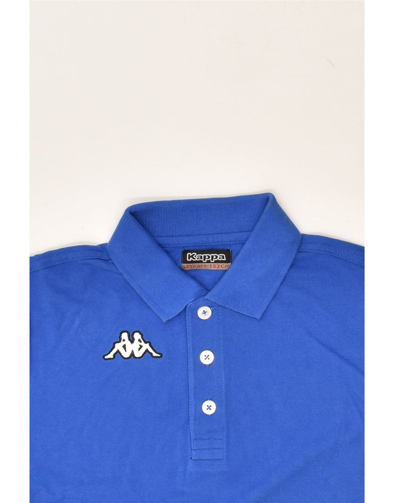 KAPPA Boys Polo Shirt 11-12 Years Blue Cotton | Vintage Kappa | Thrift | Second-Hand Kappa | Used Clothing | Messina Hembry 