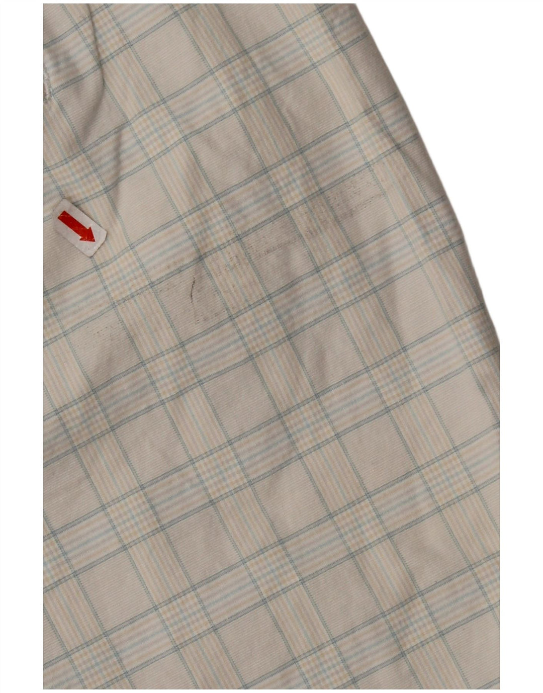 Dockers Womens Bermuda Shorts W38 XL Off White Plaid