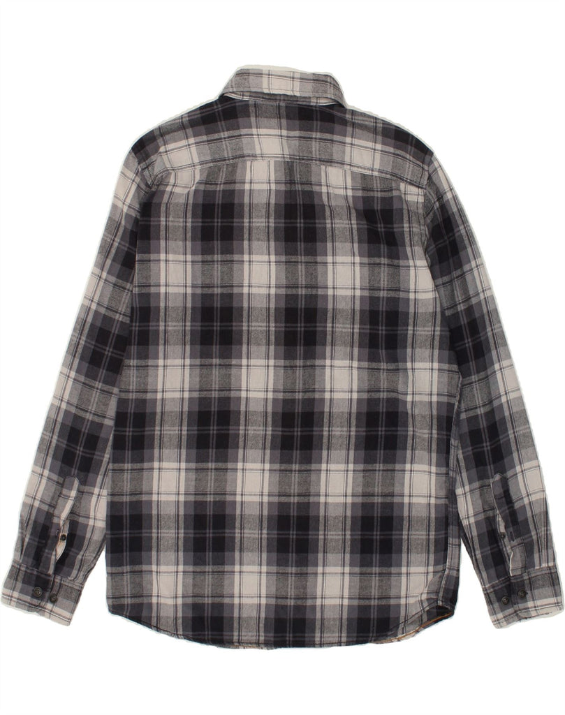 JACK & JONES Mens Shirt Large Grey Check Cotton Vintage Jack & Jones and Second-Hand Jack & Jones from Messina Hembry 