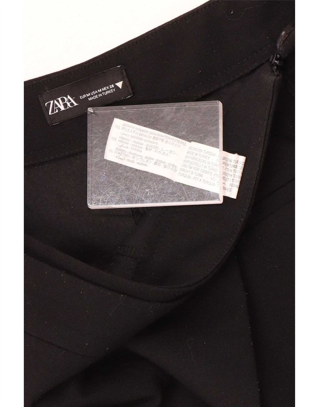 Zara Womens Casual Shorts Medium W28 Black Polyester