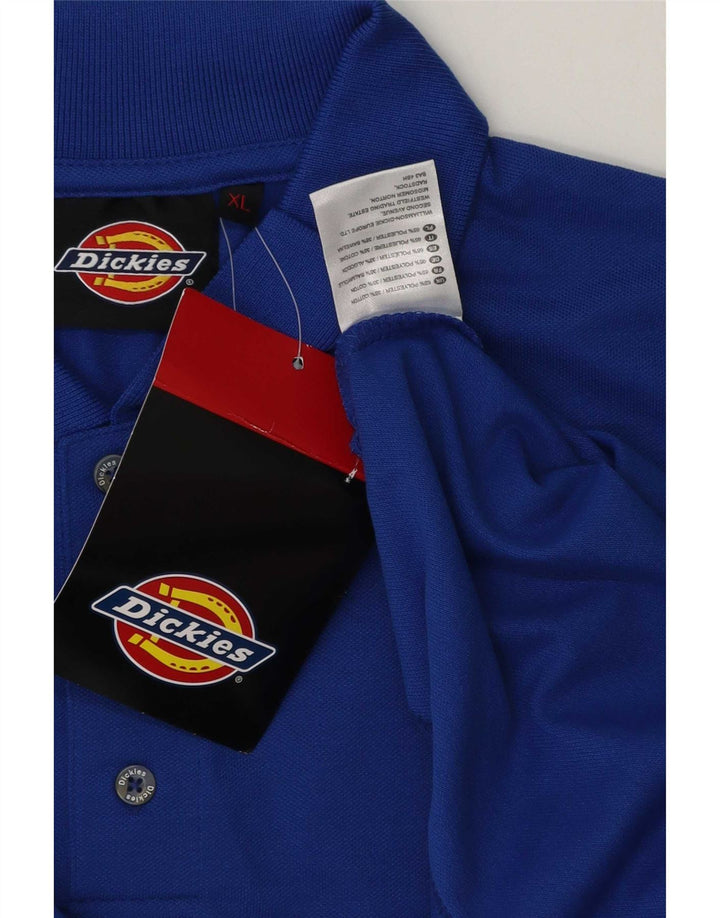 Dickies Mens Polo Shirt XL Blue Polyester