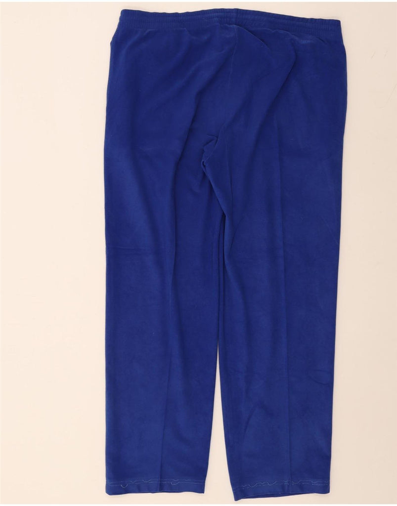 DIADORA Mens Velour Tracksuit Trousers UK 44 Large  Blue Polyester Vintage Diadora and Second-Hand Diadora from Messina Hembry 