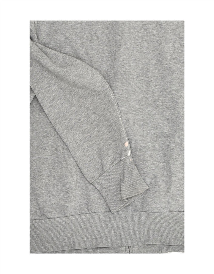 PUMA Womens Tracksuit Top Jacket UK 14 Large  Grey Cotton | Vintage Puma | Thrift | Second-Hand Puma | Used Clothing | Messina Hembry 