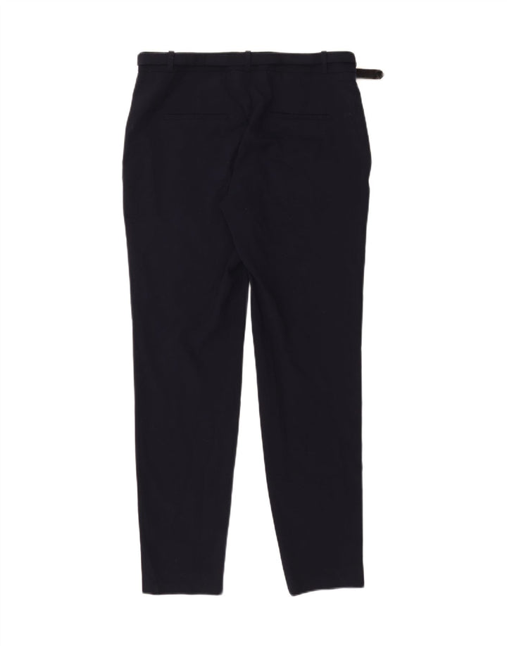 Zara Womens Slim Chino Trousers Medium W28 L31 Navy Blue Polyester