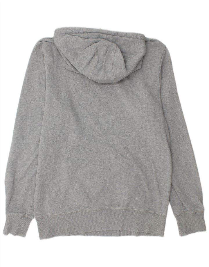 Converse Mens Graphic Hoodie Jumper Medium Grey Flecked Cotton