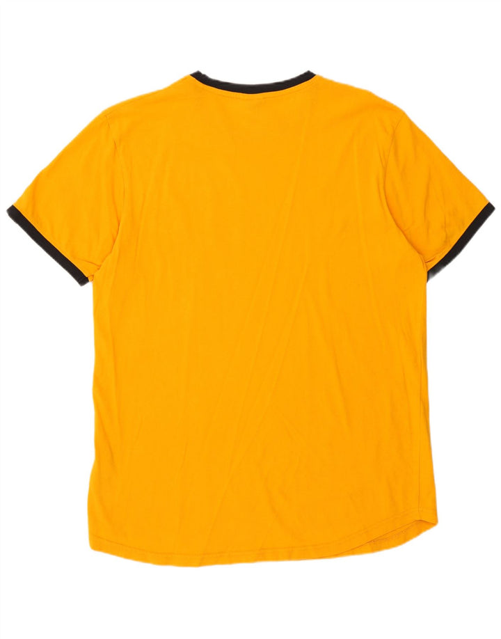 Ellesse Mens Graphic T-Shirt Top Large Orange Cotton