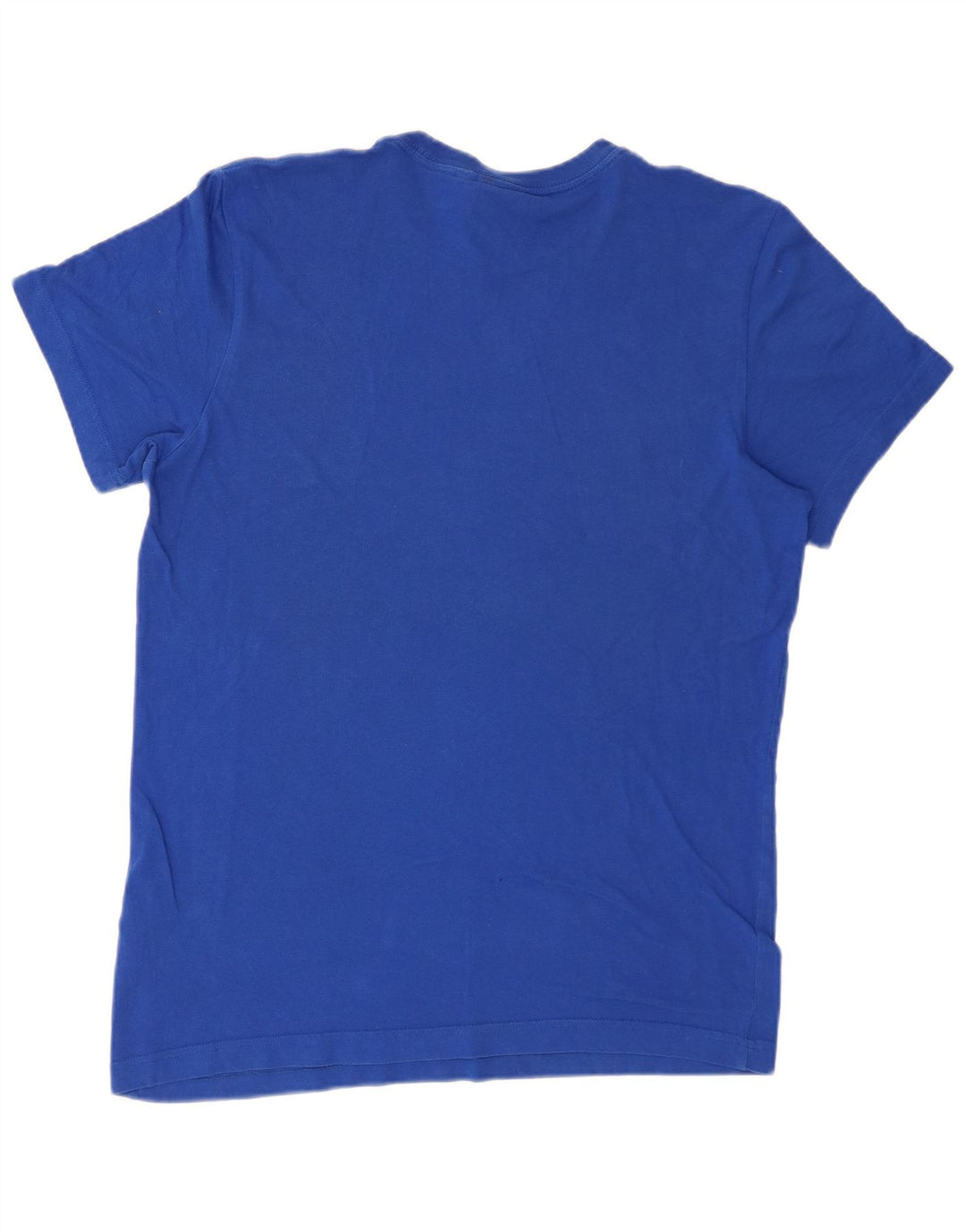 ADIDAS Mens Graphic T-Shirt Top Medium Blue Cotton