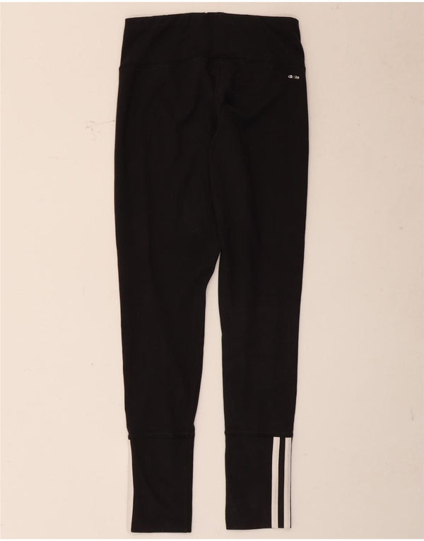 Adidas Womens Climalite Leggings UK 8/10 Small Black Cotton