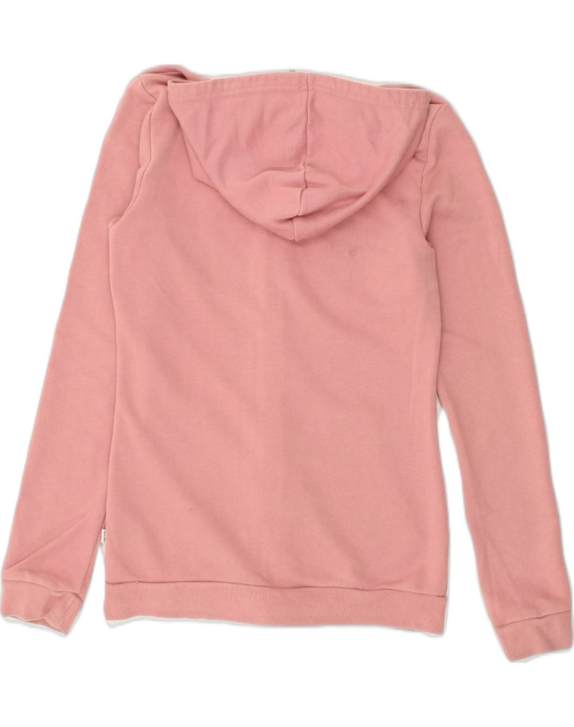PUMA Girls Graphic Zip Hoodie Sweater 15-16 Years Pink Cotton | Vintage Puma | Thrift | Second-Hand Puma | Used Clothing | Messina Hembry 