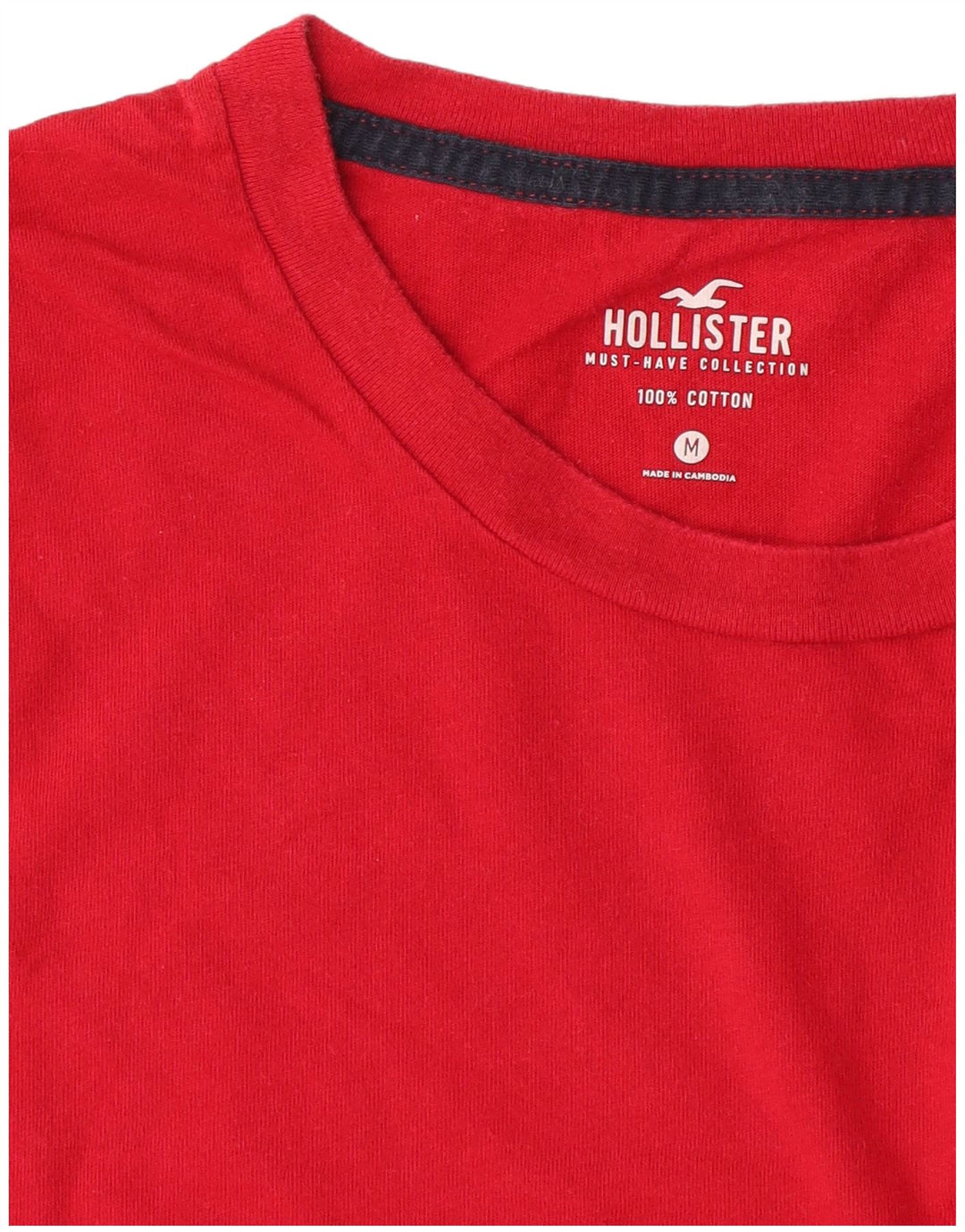 Hollister Mens T-Shirt Top Medium Red Cotton