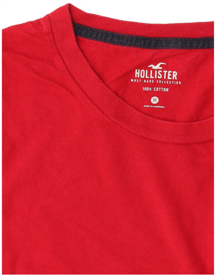 Hollister Mens T-Shirt Top Medium Red Cotton