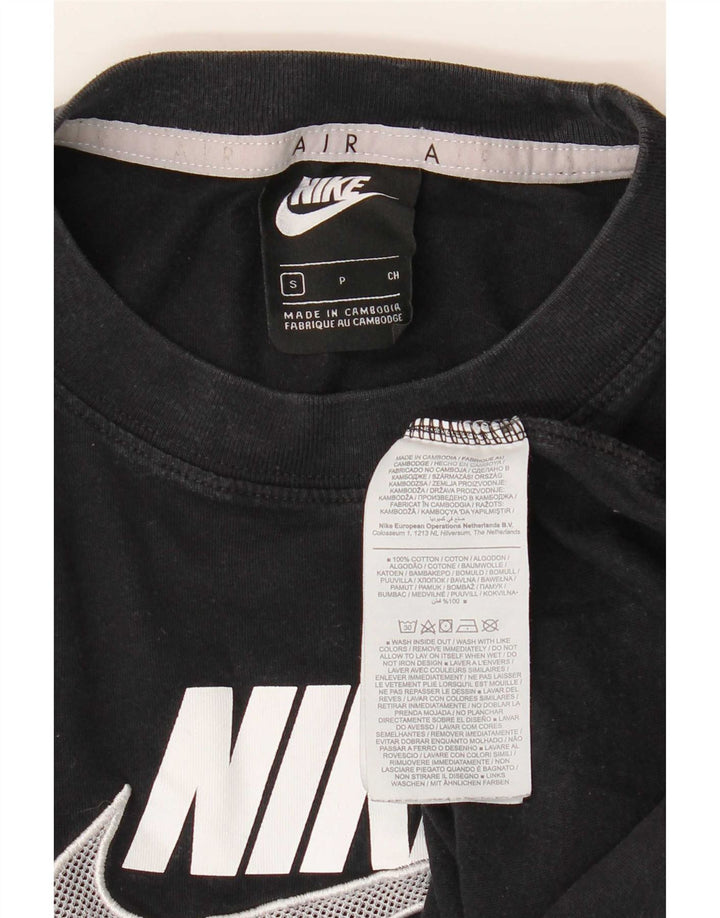Nike Mens Graphic T-Shirt Top Small Black Cotton
