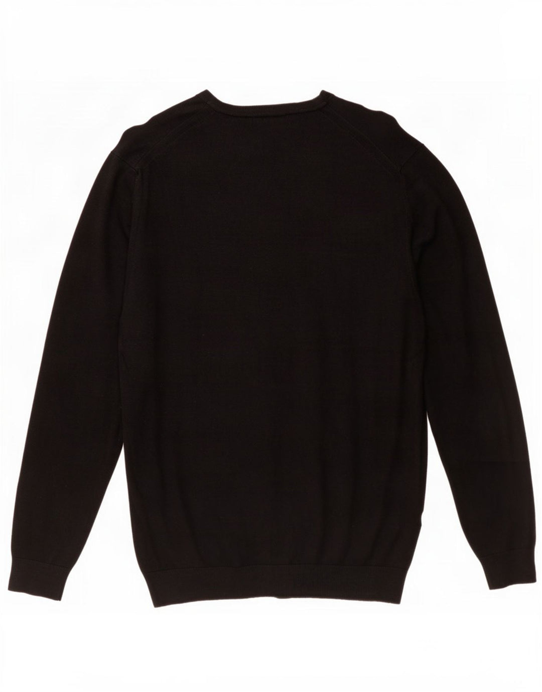 Zara Mens Crew Neck Jumper Sweater Large Black
