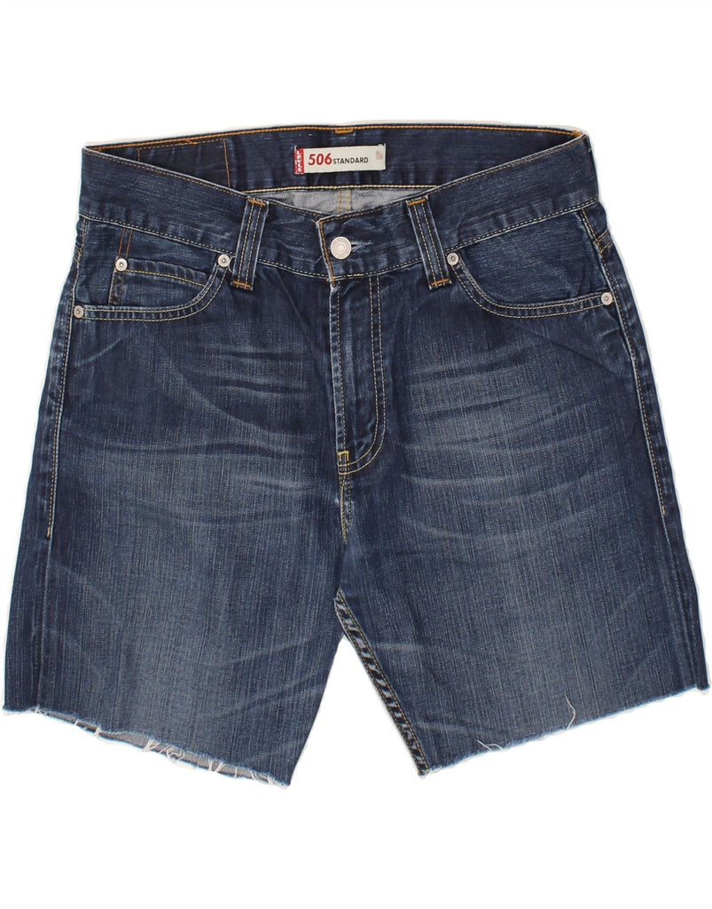 LEVI'S Mens 506 Standard Fit Denim Shorts W33 Medium Blue | Vintage Levi's | Thrift | Second-Hand Levi's | Used Clothing | Messina Hembry 