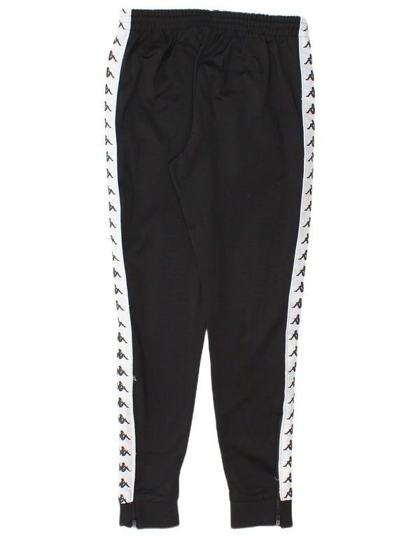 Kappa Mens Graphic Tracksuit Trousers Joggers Small  Black Colourblock