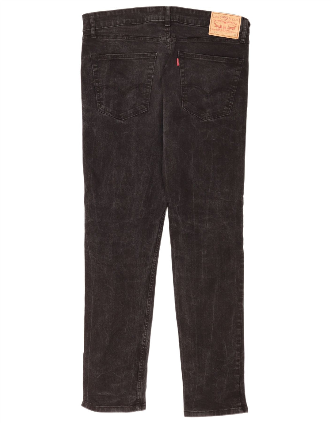 Levi's Mens 511 Slim Jeans W34 L32 Black Cotton