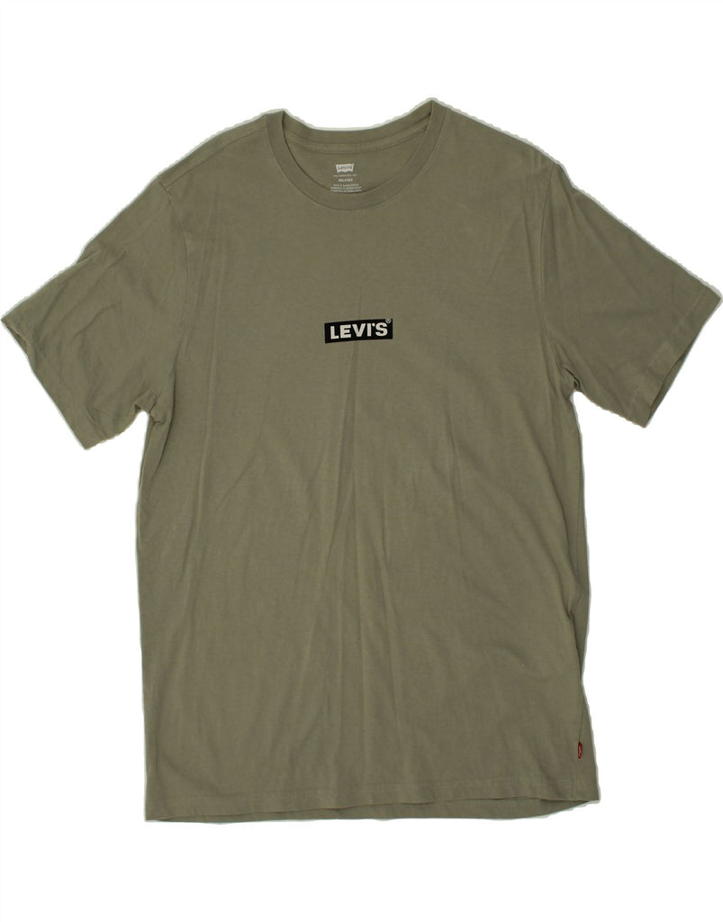 LEVI'S Mens T-Shirt Top Medium Green Cotton Vintage Levi's and Second-Hand Levi's from Messina Hembry 