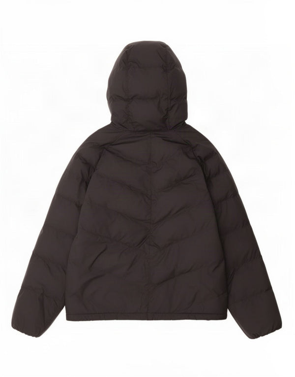 Nike Boys Hooded Padded Jacket 10-11 Years Medium Black Polyester