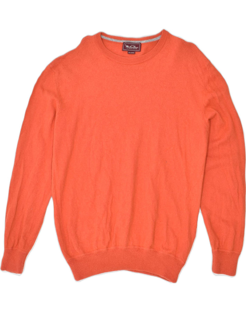 MARLBORO CLASSICS Mens Slim Fit Crew Neck Jumper Sweater 2XL Orange Wool | Vintage Marlboro Classics | Thrift | Second-Hand Marlboro Classics | Used Clothing | Messina Hembry 