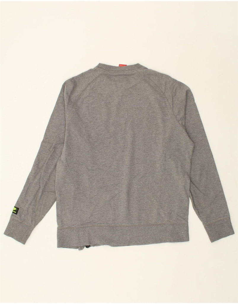 NIKE Womens Graphic Sweatshirt Jumper UK 16 Large Grey Cotton | Vintage Nike | Thrift | Second-Hand Nike | Used Clothing | Messina Hembry 