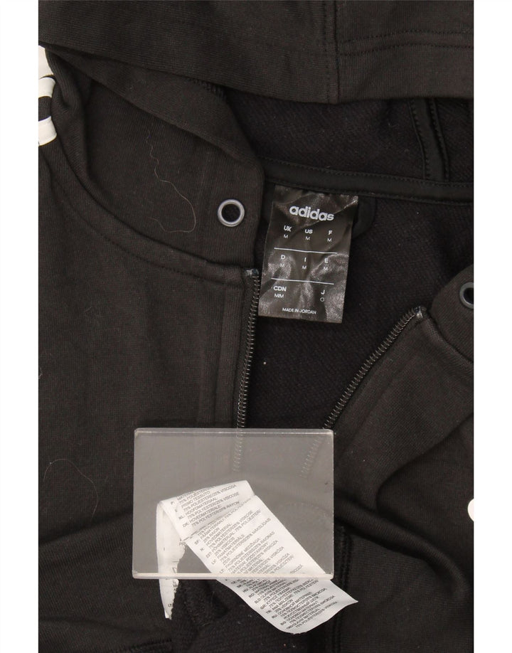 Adidas Mens Climalite Zip Hoodie Sweater Medium Black Polyester