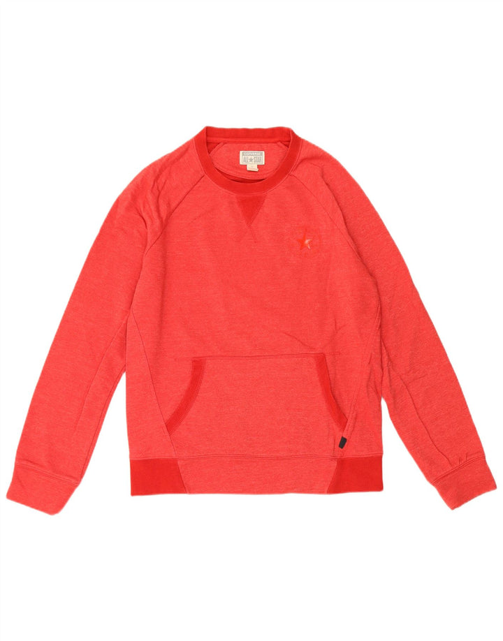 Converse Mens Sweatshirt Jumper Small Red Cotton