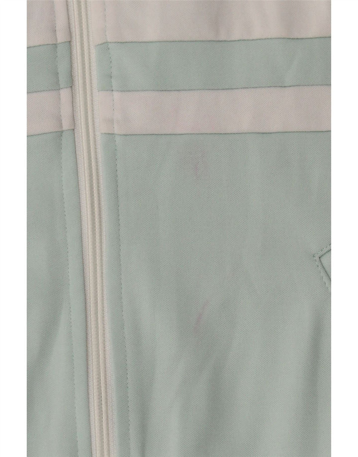 DIADORA Womens Tracksuit Top Jacket UK 16 Large Turquoise Colourblock
