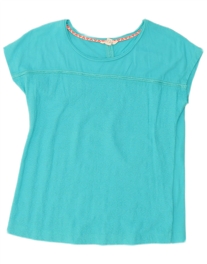 White Stuff Womens T-Shirt Top UK 12 Medium Blue Cotton