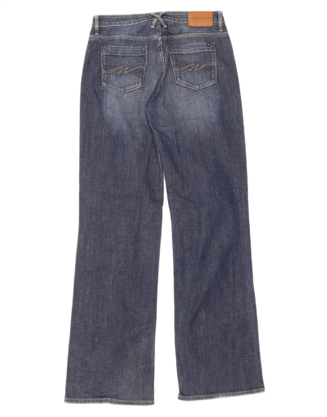TOMMY HILFIGER Womens Bootcut Jeans W27 L32 Blue Cotton