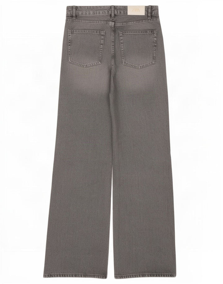 Zara Womens Flared Jeans EU 32 2XS W22 L31 Grey